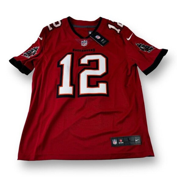 Nike On Field Men's Tampa Bay Buccaneers Tom Brady #12 Jersey Red Size Large NWT